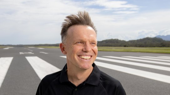 Tim Jordan, CEO of new Australia airline Bonza, at Coffs Harbour Airport. 