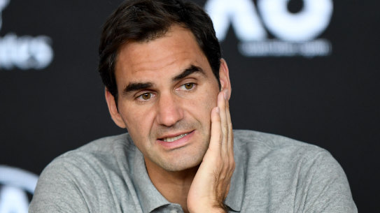 Roger Federer speaks about his semi-final loss to Novak Djokovic.