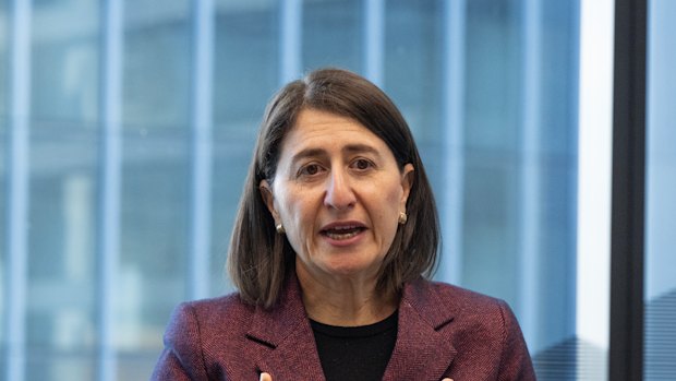 Former NSW premier Gladys Berejiklian. Questions were asked about her staff and shredded documents.