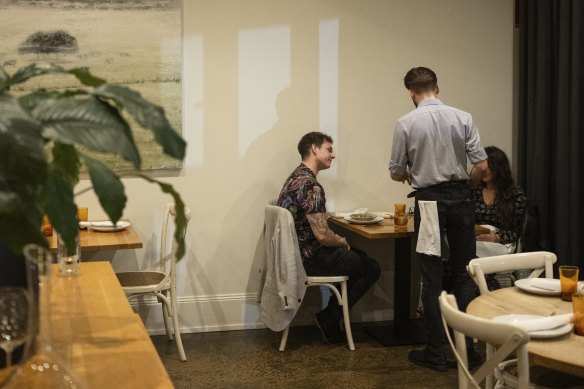 In Melbourne, the tables would be placed closer together in the dining room.