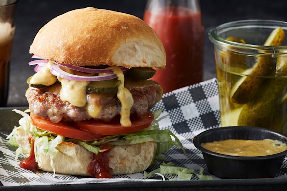 Can’t decide between a sausage and a burger at a barbecue? Why not have both?