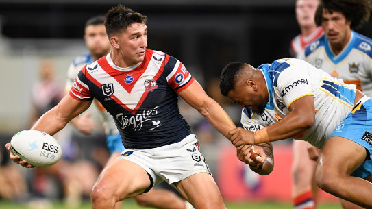 Victory Radley was brilliant as the Roosters just held on for victory over the Titans.