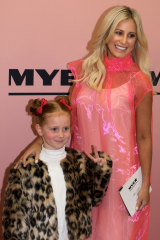 Roxy Jacenko and her daughter Pixie Curtis at the Myer show on Thursday, August 23, 2018.
