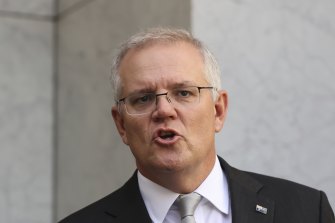 Prime Minister Scott Morrison says Australia will not be setting targets under its new rollout plan.