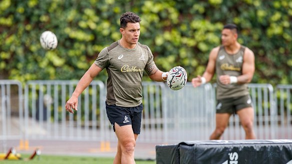 Matt To’omua will wear the No.12 Wallabies jersey this weekend at Eden Park. 