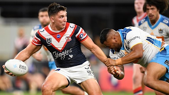 Victory Radley was brilliant as the Roosters just held on for victory over the Titans.