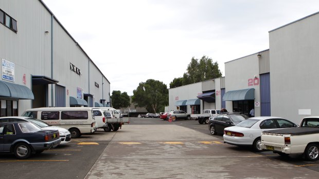 The industrial complex in Thornleigh where Levick ran his one-man business, ICM Components.
