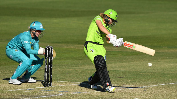 Litchfield, a Year 10 student from Orange, on her way to a match-winning half-century. 