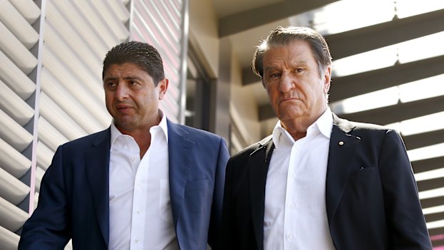 Ray Dib and Nick Politis formed a powerful alliance as chair of the Bulldogs and Roosters.