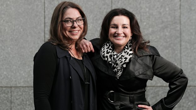 Anna Bateman (left) and Jacqui Lambie: "Jacqui wants to make the world more equitable for people like her. I care about people who don’t have any power and she cares about that a lot, too."