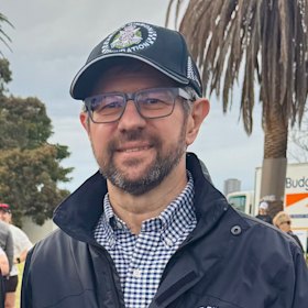 Vedran Drakulic at the Blue Ribbon Foundation’s Angela Taylor Memorial Walk/Run last month.