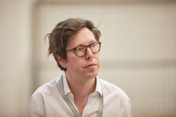 Writer Ben Power in rehearsals for The Lehman Trilogy.