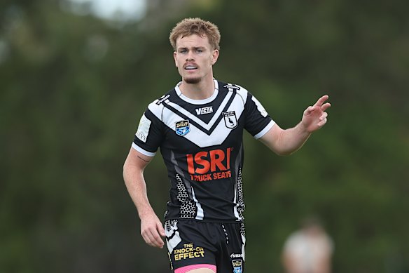 Lachlan Galvin played NSW Cup last week for the Western Suburbs Magpies.