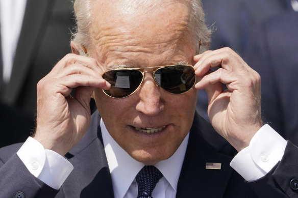 No space cowboy: President Joe Biden wants four more years in the White House.