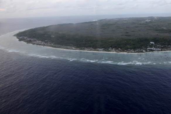 The island of Nauru.