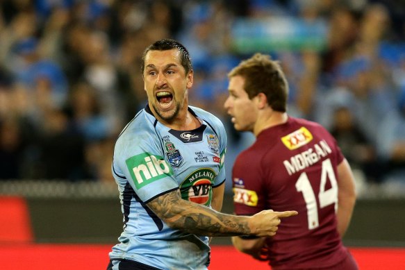 Mitchell Pearce bore the brunt of NSW criticism during Queensland’s period of dominance.