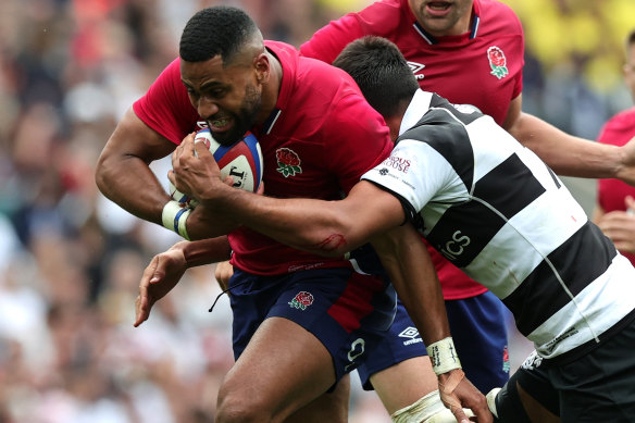 The highly-touted Joe Cokanasiga against the Barbarians last month.