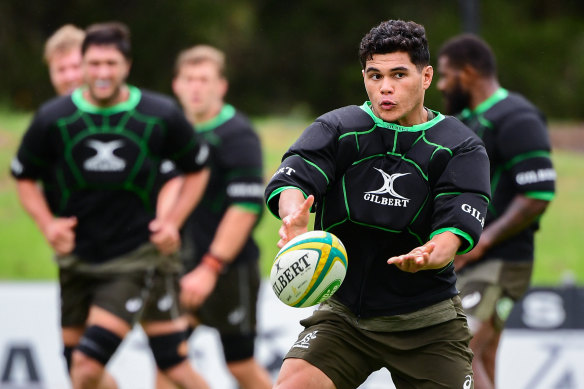 Noah Lolesio debuted for the Wallabies in 2020.