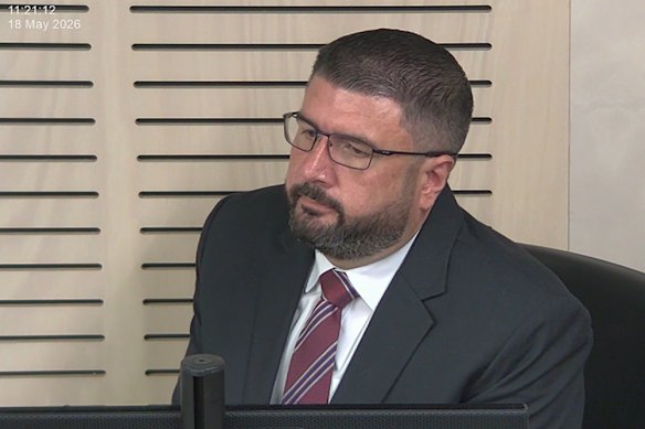 John Crawford gives evidence on the sixth day of the public inquiry into Operation Navarra.