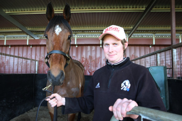 Jarrod McLean and his horse Cats Fun in 2009.