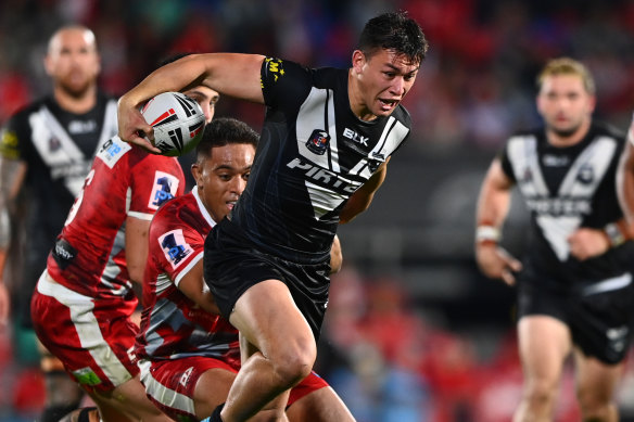 Joseph Manu starred at fullback for New Zealand last month, running for almost 400 metres against Tonga.