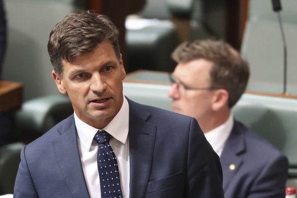 Energy and Emissions Reduction Minister Angus Taylor.