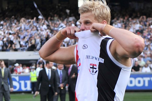 St Kilda great Nick Riewoldt played in grand finals but never won the flag.