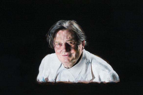 Louise Hearman’s winning 2016 Archibald Prize portrait of Barry Humphries.