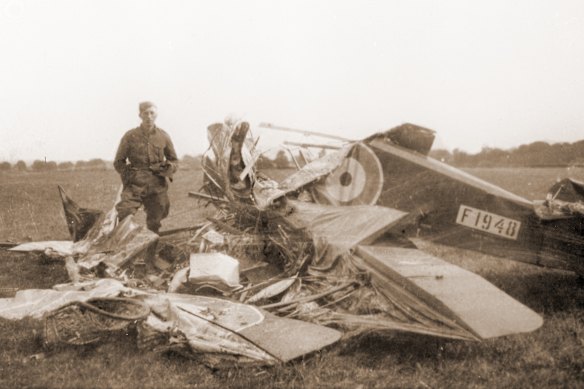 A crash at Leighterton Aerodrome, in which the pilot, Lieutenant Patrick George Walsh, was killed on September 30, 1918. 