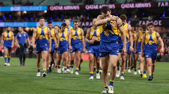 West Coast captain Luke Shuey and his club are at their lowest ebb.