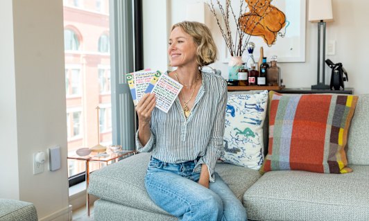 Actor Naomi Watts helped launch a range of humorous, menopause-themed greeting cards last year, part of a burgeoning global menopause wellness industry projected to be worth $840 billion
by 2025.
