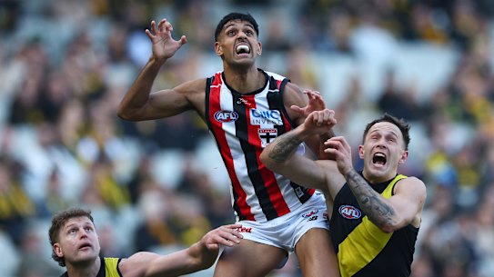 Pay day: Nasiah Wanganeen-Milera has become the highest-paid player in the AFL after agreeing to terms with the Saints last year.