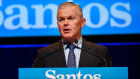 Santos chief executive Kevin Gallagher. Santos and Woodside broke off merger talks in February.