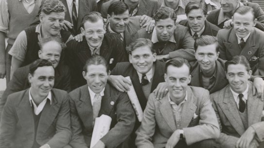 British builders bound for Australia aboard the Orion in March 1947.