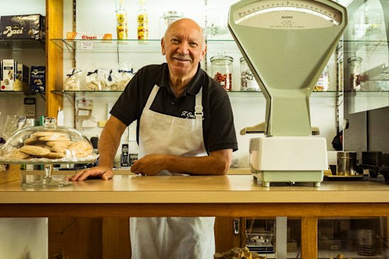 T. Cavallaro and Sons Pasticceria owner Tony Cavallaro at his Footscray shop.