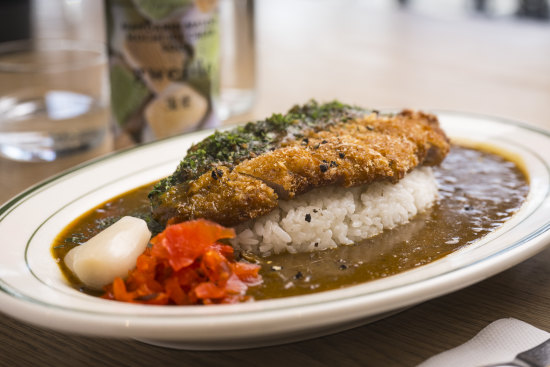 Pork katsu curry.