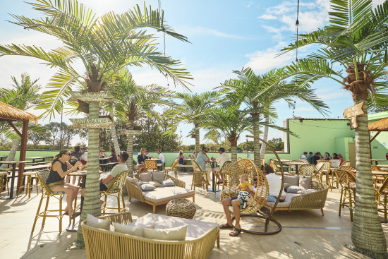 Moon Dog’s venue in Frankston is a tribute to tropical beach clubs.