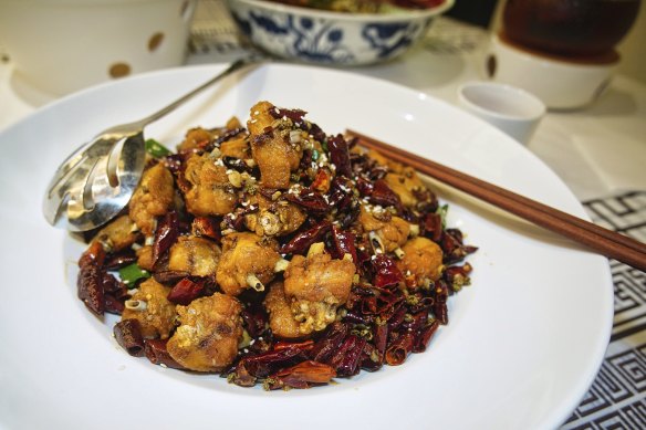 Chongqing chilli chicken.