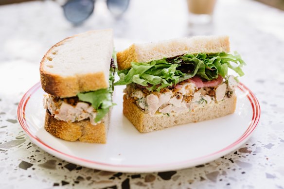 Chicken chicken sandwich.