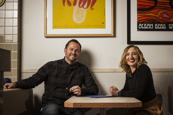 Eat Pierogi Make Love owners Guy Daley and Dominika Sikorska. 