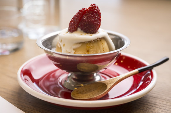 Japanese custard pudding.