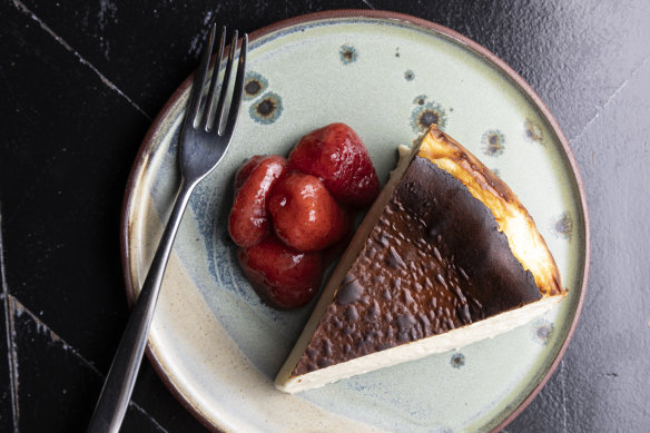 Basque cheesecake.