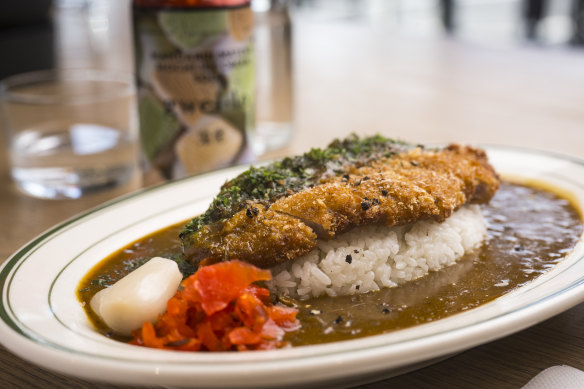 Pork katsu curry.