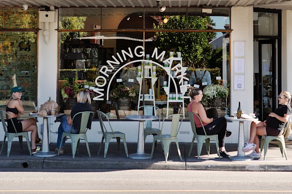 Outside Morning Market’s Prahran outpost.