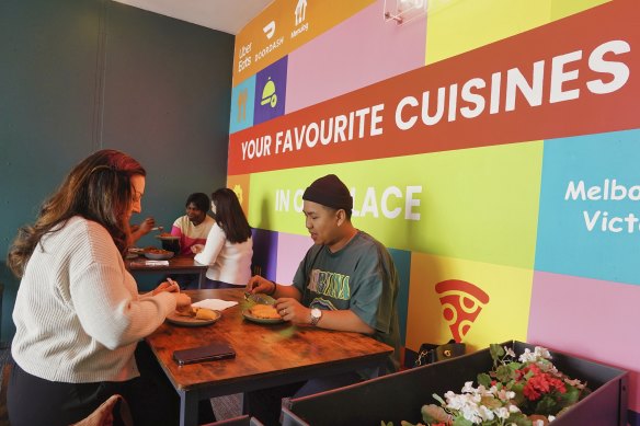 Jollof Vibe’s shared dining space at Chef Collective in Kensington.