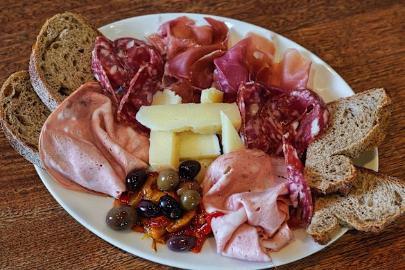 The antipasto for two at Pausa Pranzo in Preston.