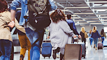 Running for a flight is the worst way to start a holiday. 
