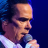 Nick Cave performs at the Sydney Opera House on Friday night.