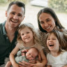 The Dangerfields with their three children.