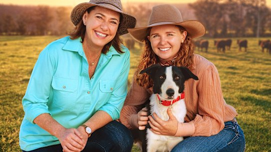 Lisa Millar with Zoe and her dog Buddy on Muster Dogs: Where are They Now?